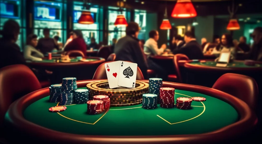 Mesa virtual de dados en 2026 con interfaz moderna y dados brillando